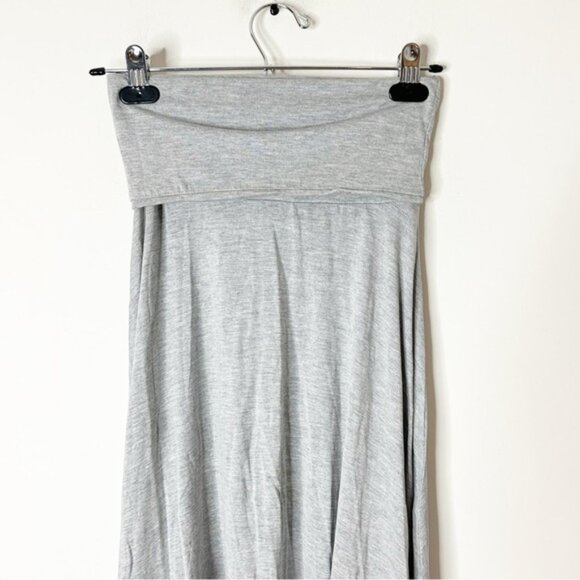 GAP Convertible Maxi Dress 4 in 1 Dress Skirt heather grey Fold over size XS - Picture 12 of 12